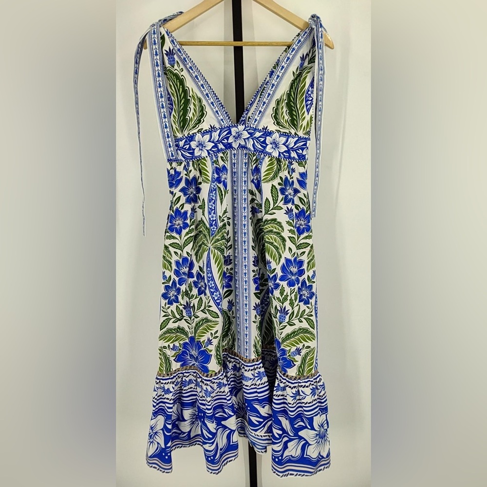 Farm Rio Off-White Tropicance Organic Cotton Midi Dress - Picture 4 of 5